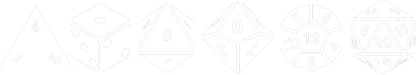 collection of dice with different number of faces