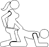 symbol of a woman penetrating a man